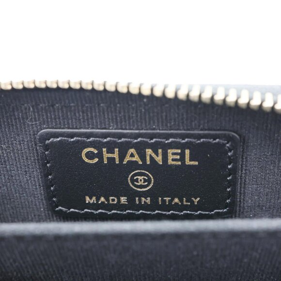 Chanel Boy Small Caviar Leather Zip Around Wallet Black - Picture 12 of 13